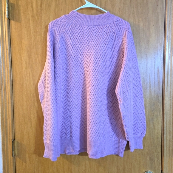 NWOT Pink Clover Sweater - Picture 2 of 2